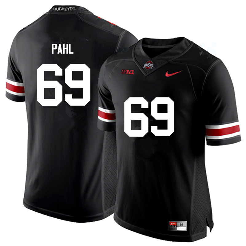 Men Ohio State Buckeyes #69 Brandon Pahl College Football Jerseys Game-Black